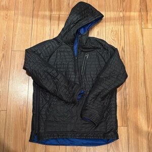 Burton Black and Blue Quilted Puffer Jacket reversible